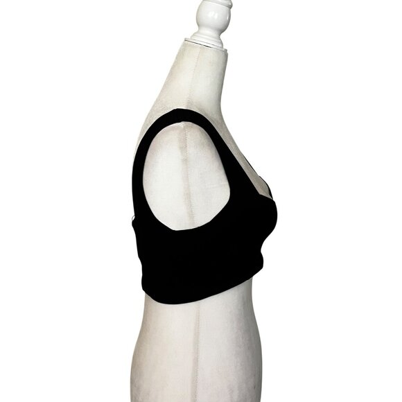 A.L.C Jordana Bra in Black Medium New Womens Cropped Tank Top - Picture 7 of 16